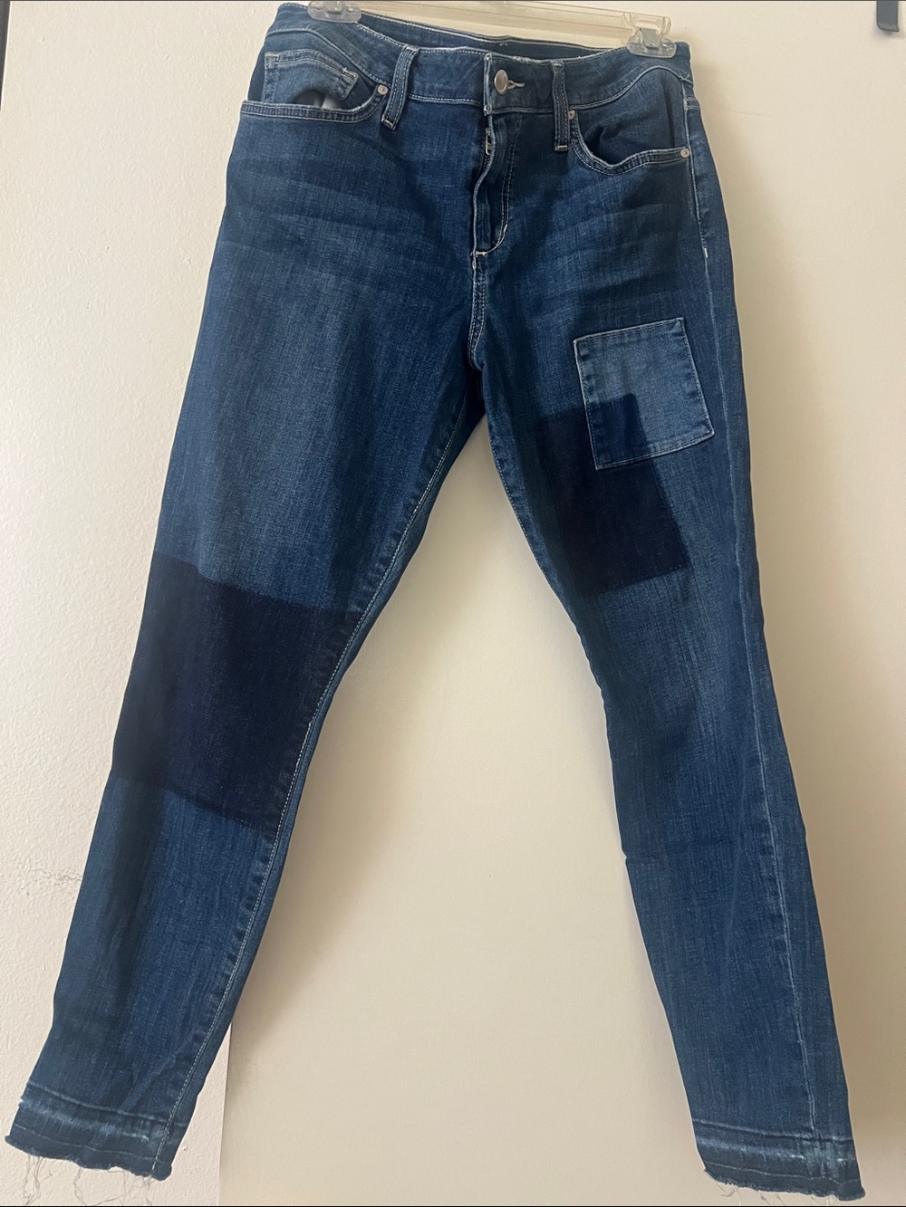 Joe's Jeans Dark Blue Patchwork Skinny Jeans